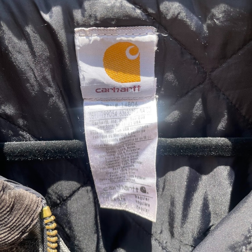 Carhartt C03 BLK Jacket (54) 2XL 90s Union USA Black Arctic Lining YKK Chore - Picture 2 of 10